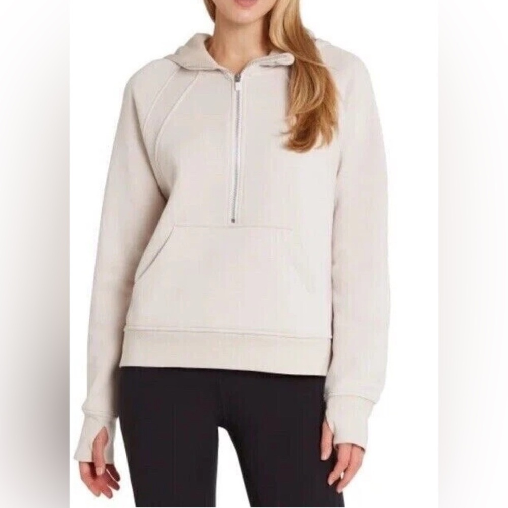 Danskin Mired Rib Cozy 1/2 Zip Hoodie